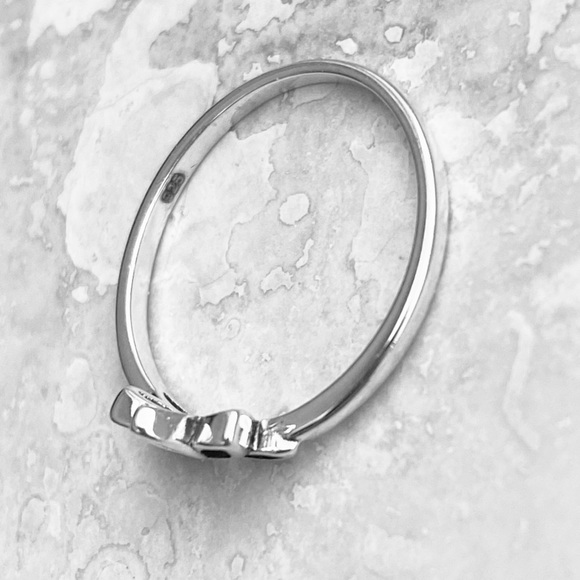 Sterling Silver Tiny Lotus Ring, Dainty Ring - Picture 15 of 15